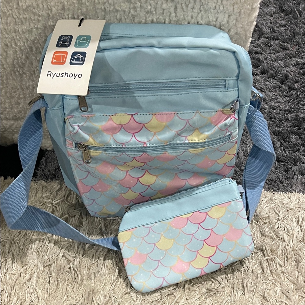 Pastel Blue and Pink Girl’s Bag Set
